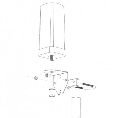 Антенна ML-ANT-NI-7 схема крепления